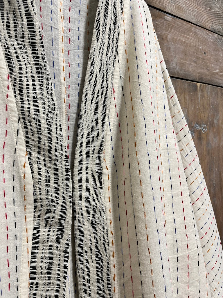 el dokuma pamuk kimono ceket
