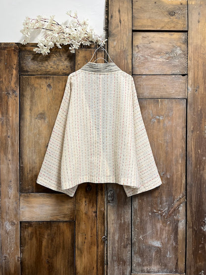el dokuma pamuk kimono ceket