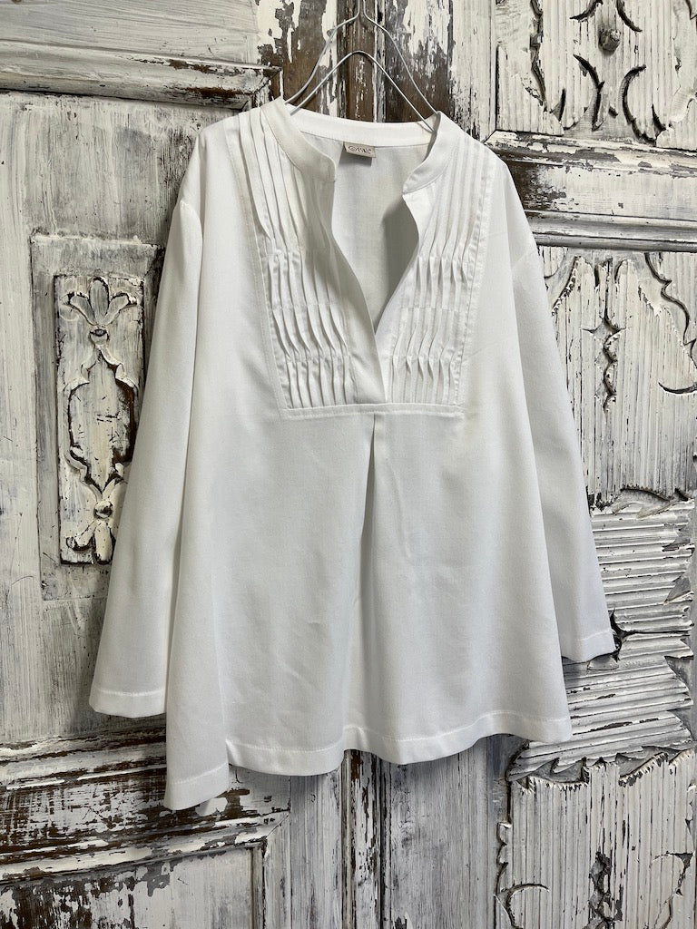 pamuklu nervürlü bluz