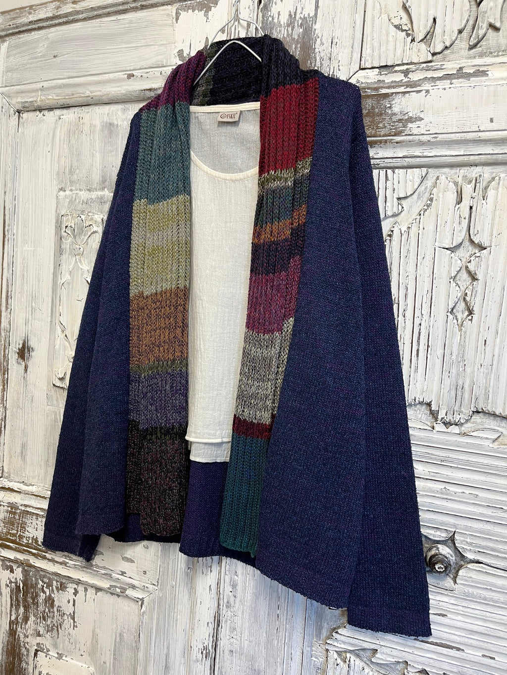 Lacivert uzun kollu hırka