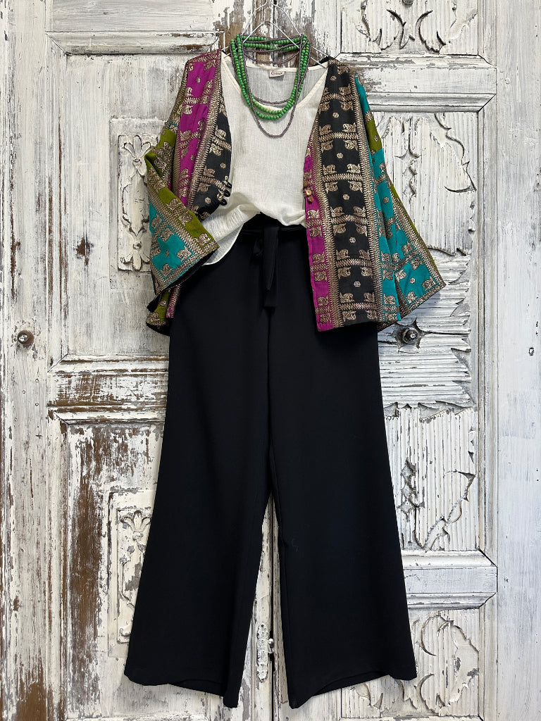 el işi süslemeli renkli ceket