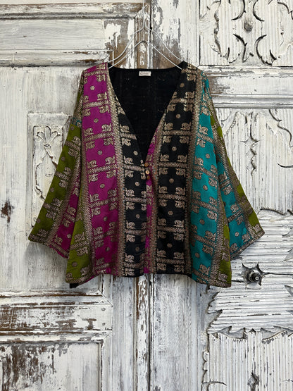 el işi süslemeli renkli ceket