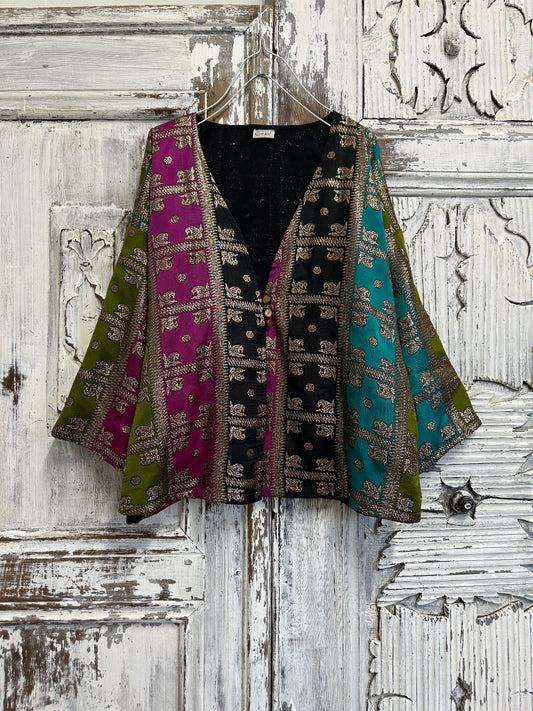 el işi süslemeli renkli ceket