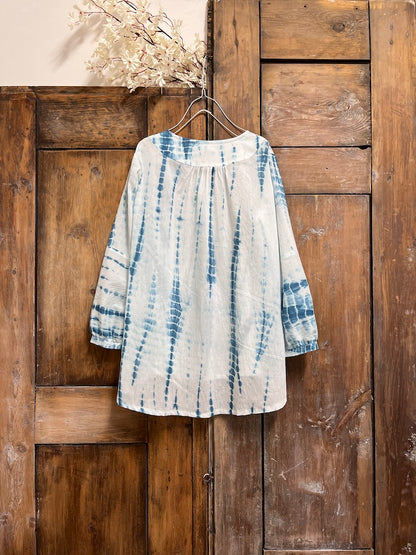 shibori bluz