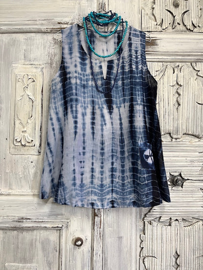 shibori kolsuz bluz