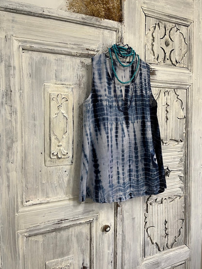 shibori kolsuz bluz