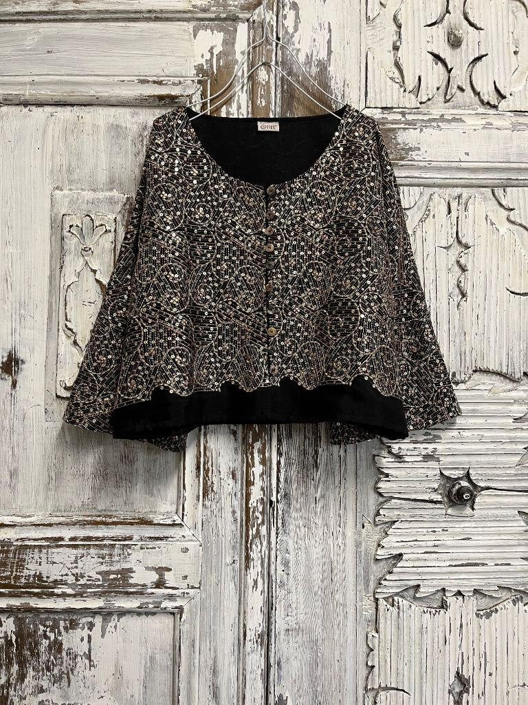 simli el iş kısa ceket