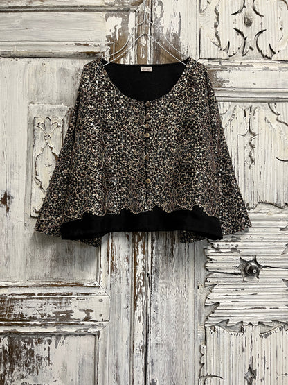 simli el iş kısa ceket