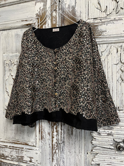 simli el iş kısa ceket