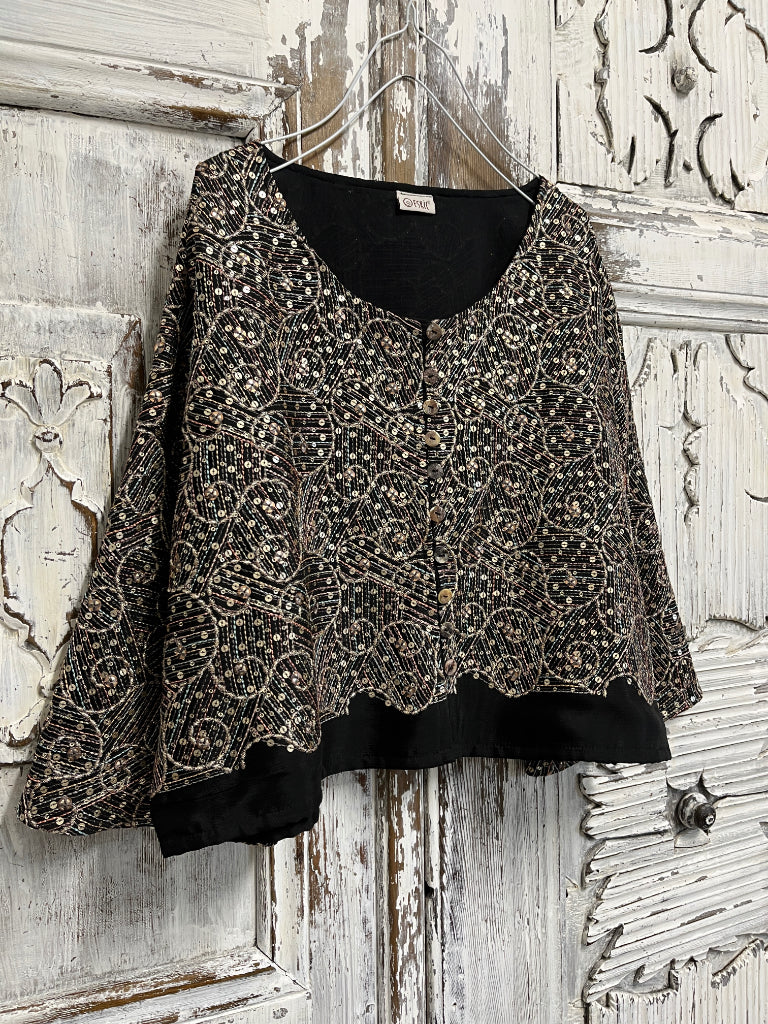 simli el iş kısa ceket