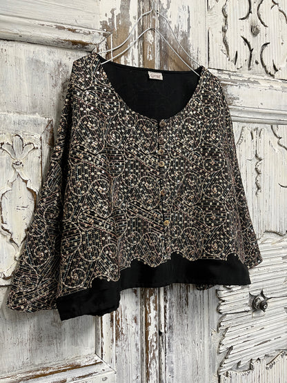 simli el iş kısa ceket