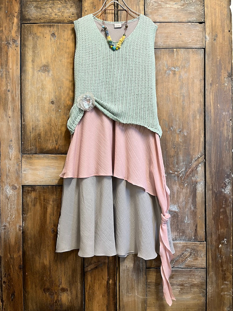 su yeşili yazlık örgü triko