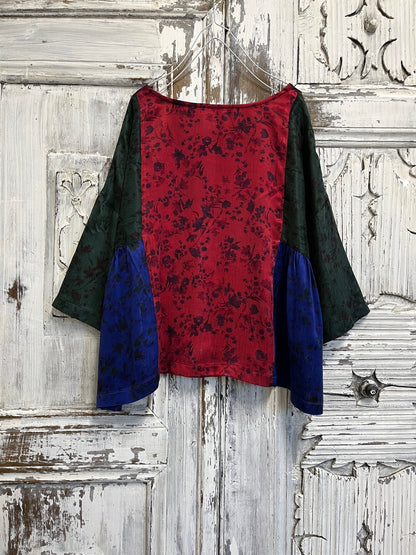 ipek patch uzun kollu bluz 
