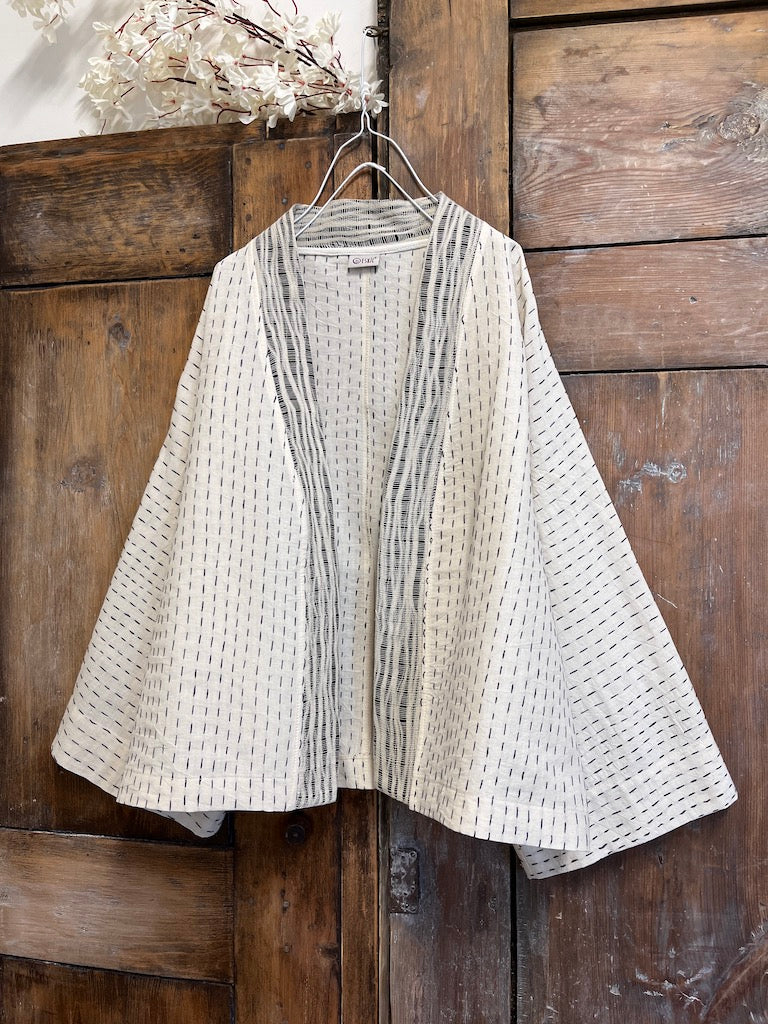 el dokuma pamuk kimono ceket