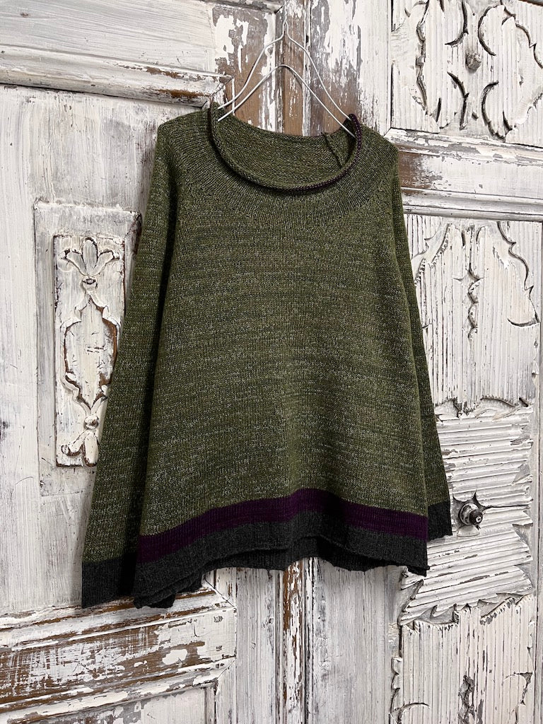 moher zeytin yeşili triko