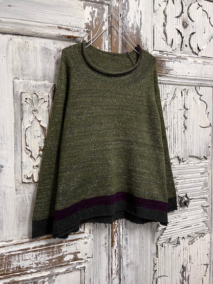 moher zeytin yeşili triko