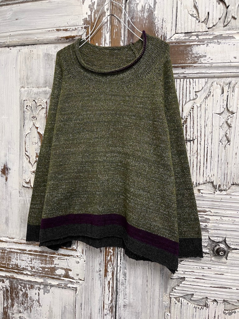 moher zeytin yeşili triko