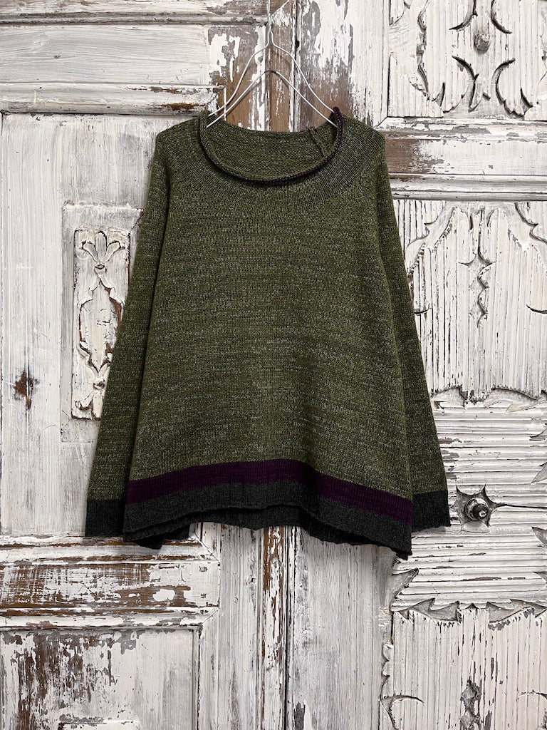 moher zeytin yeşili triko