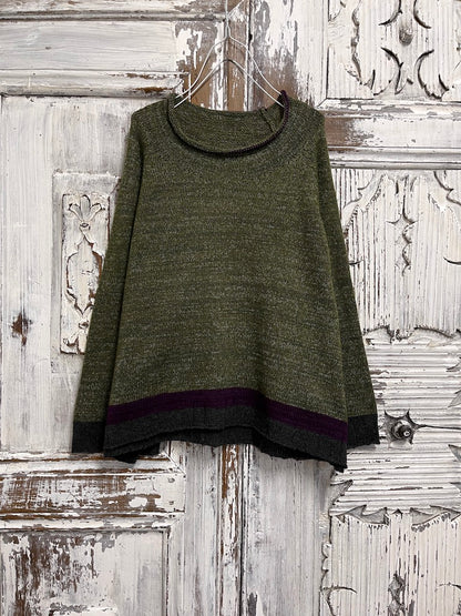 moher zeytin yeşili triko