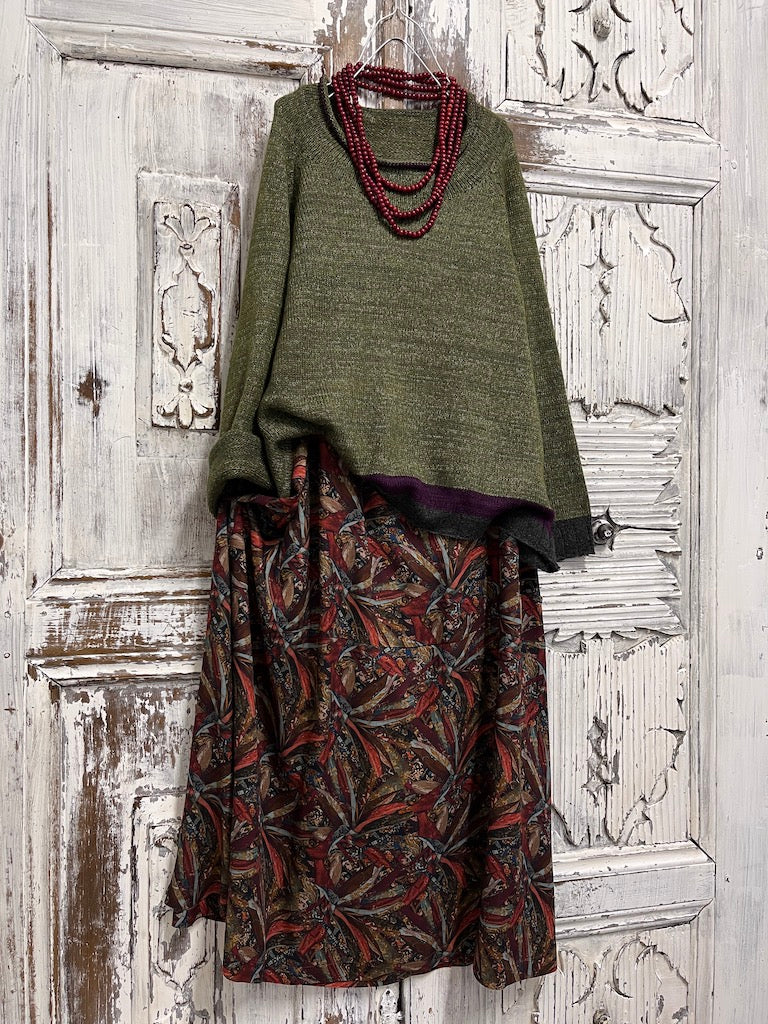 moher zeytin yeşili triko