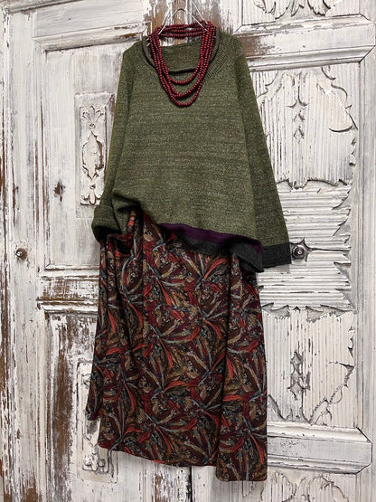 moher zeytin yeşili triko