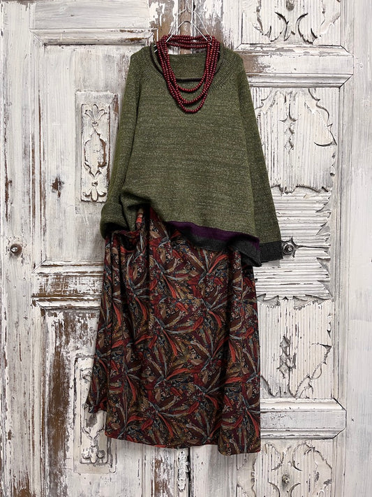 moher zeytin yeşili triko