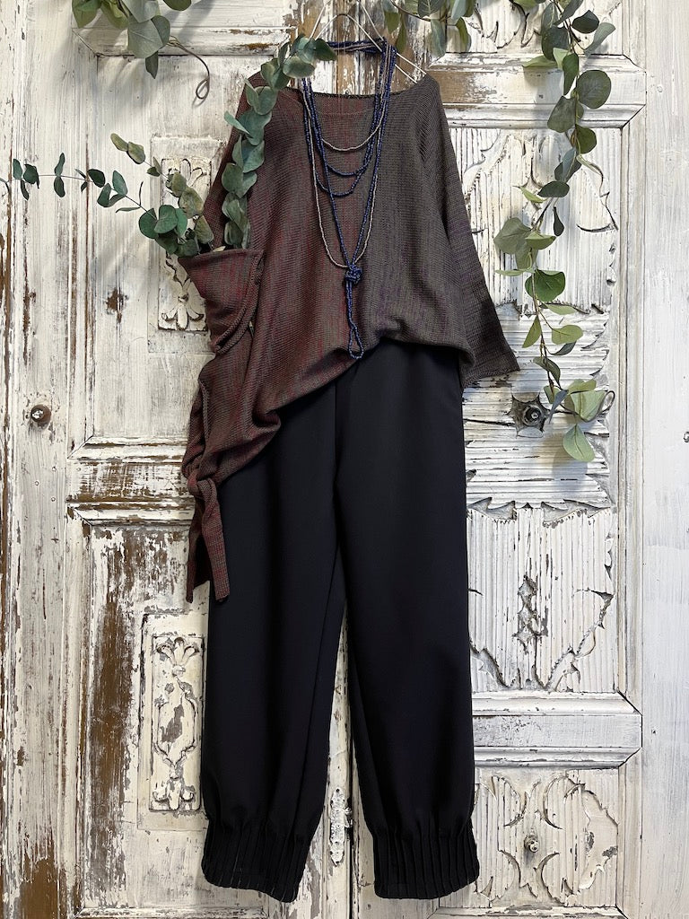 asimetrik yandan bağlamalı triko 