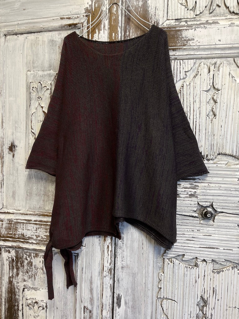 asimetrik yandan bağlamalı triko 