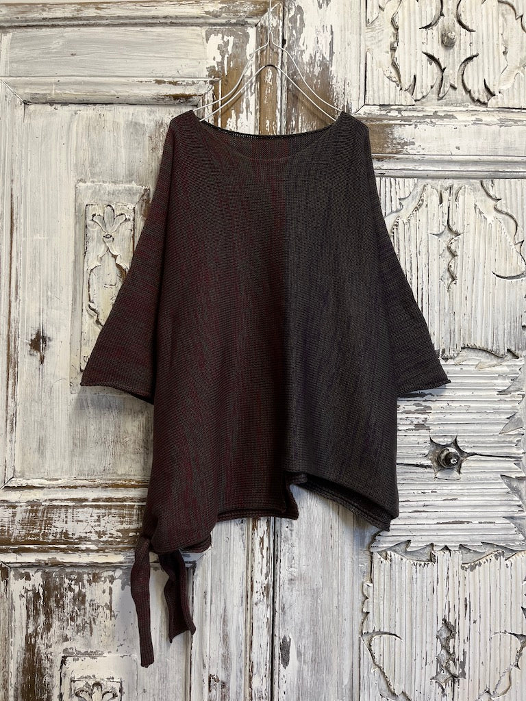 asimetrik yandan bağlamalı triko 