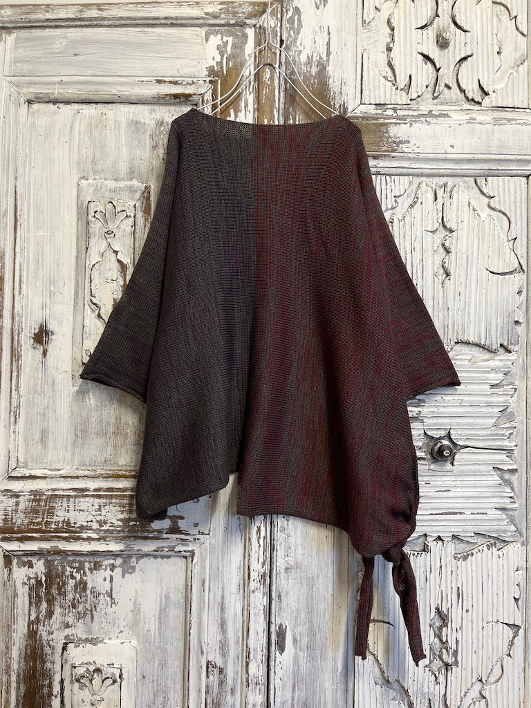 asimetrik yandan bağlamalı triko 