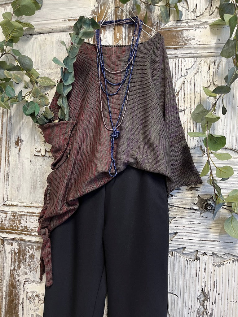 asimetrik yandan bağlamalı triko 