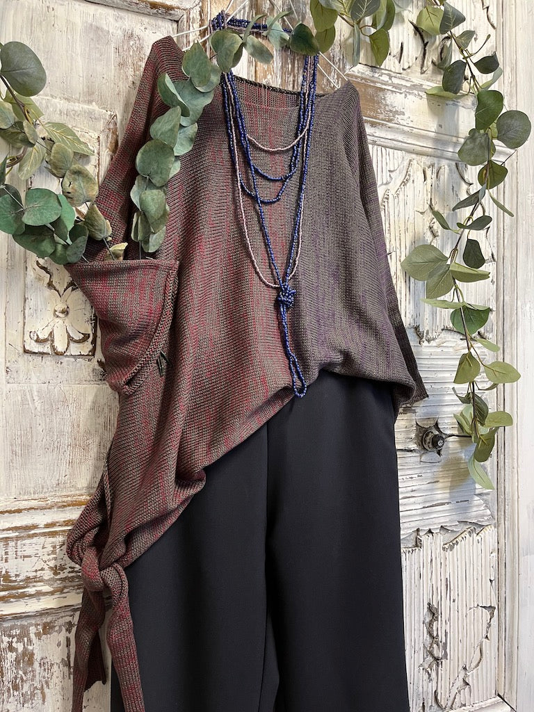 asimetrik yandan bağlamalı triko 