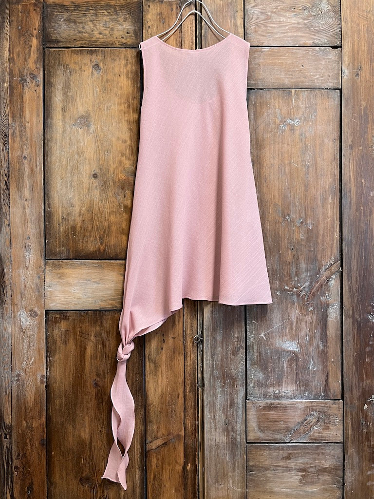 pamuklu kolsuz pembe bluz