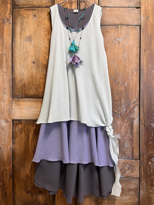 pamuklu kolsuz su yeşili bluz